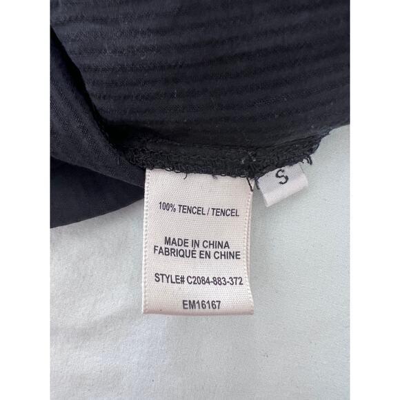 Black Cloth & Stone Super Soft Long Sleeve Wrap Front Blouse Shirt - Small - Picture 10 of 11